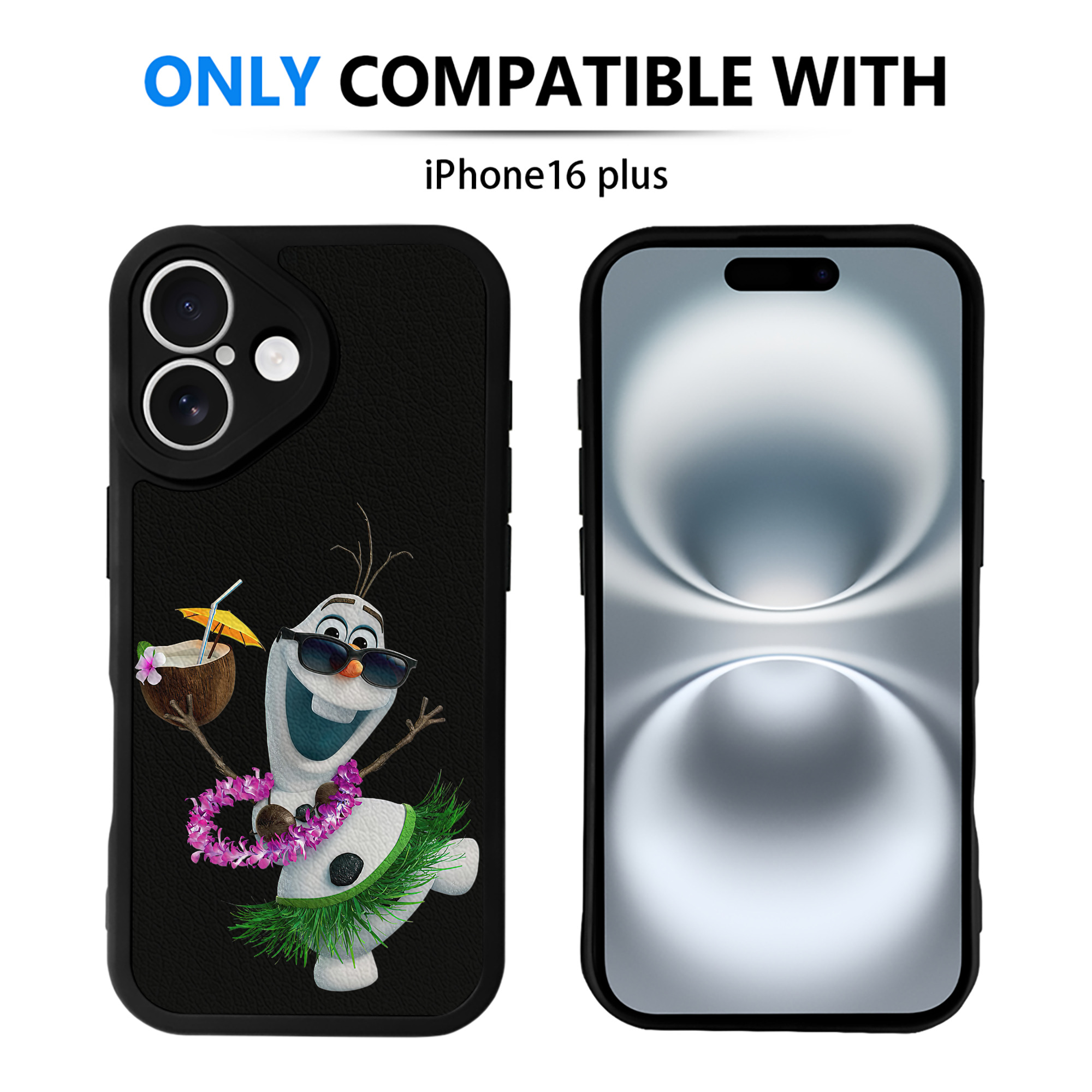 （画像用） アナと雪の女王 アンナ エルサ Frozen Anna Elsa 【iPhone 16シリーズ対応】シリコンスマホケース（レザー調） 材質：シリコン